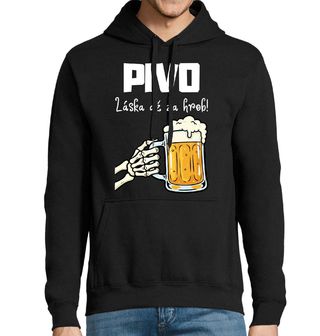 Obrázek 1 produktu Pánská mikina Pivo Láska až za Hrob