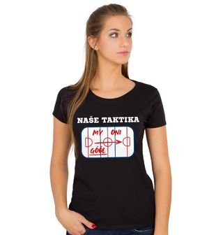 Obrázek 1 produktu Dámské tričko Naše Hokejová Taktika Gól