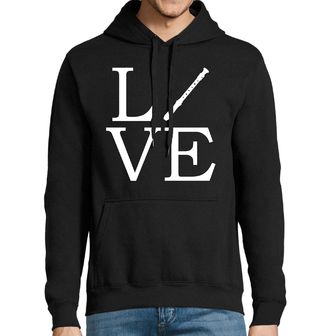 Obrázek 1 produktu Pánská mikina Láska k Flétně LOVE