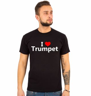 Obrázek 1 produktu Pánské tričko Miluji Trubku I Love Trumpet