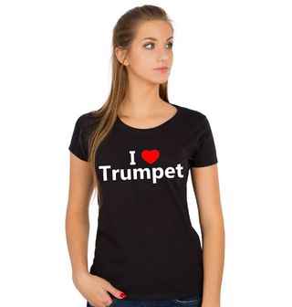 Obrázek 1 produktu Dámské tričko Miluji Trubku I Love Trumpet