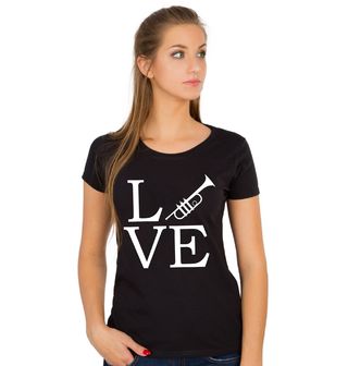 Obrázek 1 produktu Dámské tričko Láska k Trubce LOVE