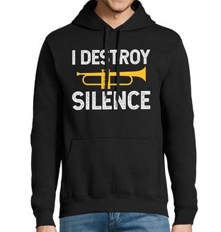 Obrázek 1 produktu Pánská mikina I Destroy Silence Ničím Ticho Trubka