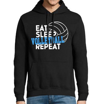 Obrázek 1 produktu Pánská mikina Jez Spi Hraj Volejbal Opakuj Eat Sleep Volleyball Repeat
