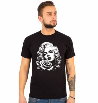 Obrázek 1 produktu Pánské tričko Marilyn Monroe s Růží