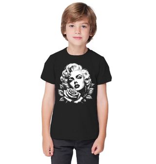 Obrázek 1 produktu Dětské tričko Marilyn Monroe s Růží