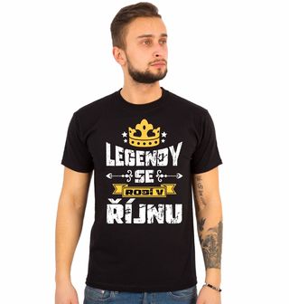 Obrázek 1 produktu Pánské tričko Legendy se Rodí v Říjnu