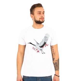 Obrázek 1 produktu Pánské tričko Sakura Jeřáb mandžuský