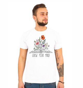 Obrázek 1 produktu Pánské tričko Kniha Květin Grow Your Mind