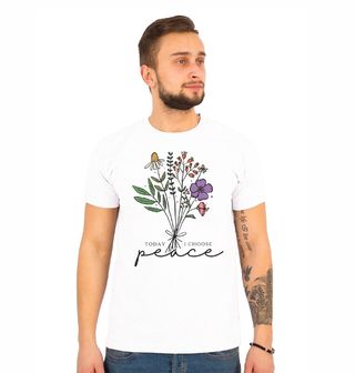 Obrázek 1 produktu Pánské tričko Kytice Today I Choose Peace