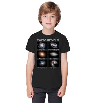Obrázek 1 produktu Dětské tričko Typy Galaxií