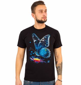 Obrázek 1 produktu Pánské tričko Modrý Motýl Morpho