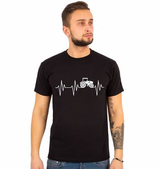 Obrázek 1 produktu Pánské tričko Kardiogram a Traktor (Velikost: XXL)