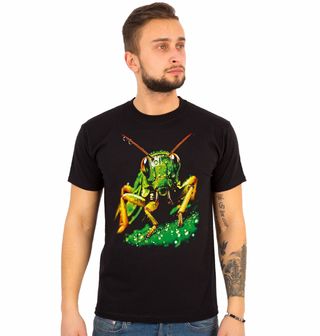 Obrázek 1 produktu Pánské tričko Saranče zlatozelená