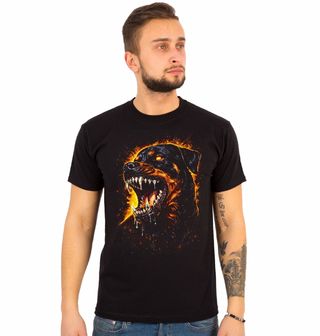 Obrázek 1 produktu Pánské tričko Zuřící Rotvajler