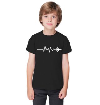 Obrázek 1 produktu Dětské tričko Kardiogram a Stíhačka