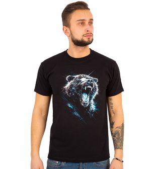 Obrázek 1 produktu Pánské tričko Řvoucí Medvěd Hnědý Brown bear