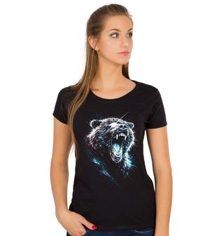 Obrázek 1 produktu Dámské tričko Řvoucí Medvěd Hnědý Brown bear