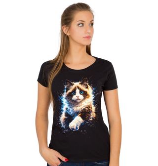 Obrázek 1 produktu Dámské tričko Klidná Kočka Ragdoll