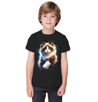 Obrázek 1 produktu Dětské tričko Klidná Kočka Ragdoll
