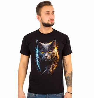 Obrázek 1 produktu Pánské tričko Elegantní Ruská Modrá Kočka
