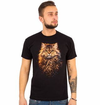 Obrázek 1 produktu Pánské tričko Kudrnatá Kočka Selkirk Rex