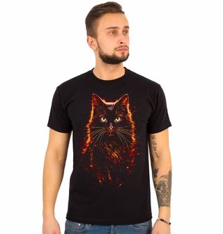 Obrázek 1 produktu Pánské tričko Elegantní Černá Kočka