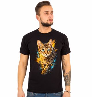 Obrázek 1 produktu Pánské tričko Mourovatá Kočka Toyger