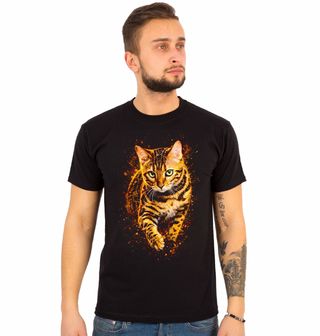 Obrázek 1 produktu Pánské tričko Elegantní Kočka Toyger