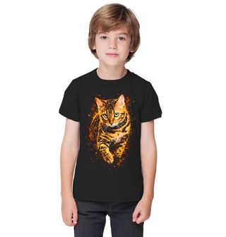 Obrázek 1 produktu Dětské tričko Elegantní Kočka Toyger