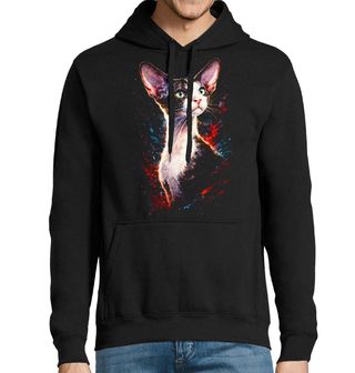 Obrázek 1 produktu Pánská mikina Kočka Cornish Rex