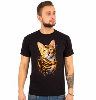 Obrázek 1 produktu Pánské tričko Toyger Kočka s Tygřími Pruhy
