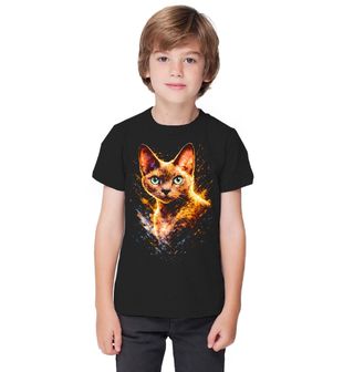 Obrázek 1 produktu Dětské tričko Zrzavá Kočka Devon Rex
