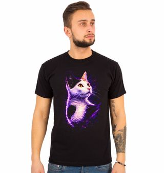 Obrázek 1 produktu Pánské tričko Bílo Černá Kočka Tuxedo