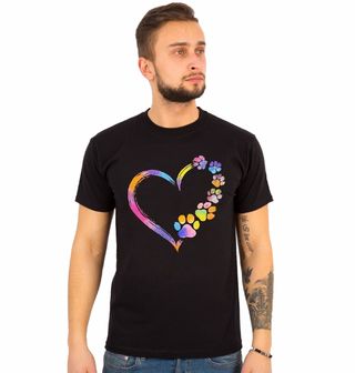 Obrázek 1 produktu Pánské tričko Srdce z tlapek Paws Heart