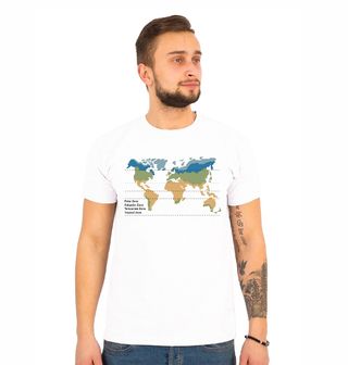 Obrázek 1 produktu Pánské tričko Mapa světa Klimatické Pásy