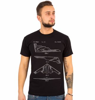 Obrázek 1 produktu Pánské tričko Patent Bombardéru Northrop B-2 Spirit