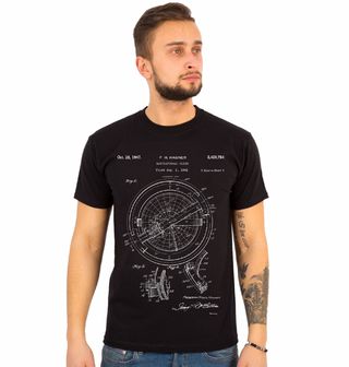 Obrázek 1 produktu Pánské tričko Navigační Glóbus Patent F. H. Hagner