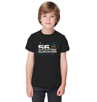 Obrázek 1 produktu Dětské tričko Přežil jsem 56 kbps Internet Survivor