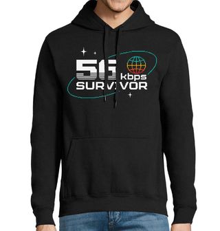 Obrázek 1 produktu Pánská mikina Přežil jsem 56 kbps Internet Survivor