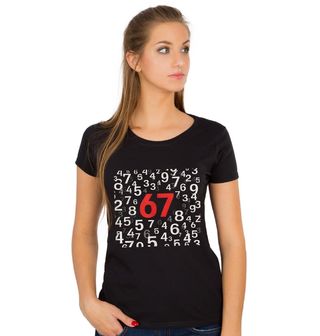 Obrázek 1 produktu Dámské tričko Digitální Kód Six Seven 67