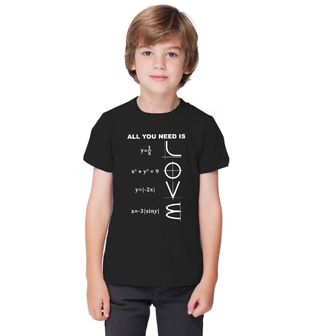 Obrázek 1 produktu Dětské tričko Matematická Láska (Velikost: 9-11)