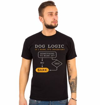 Obrázek 1 produktu Pánské tričko Psí Logika Když štěkám, je to důležité