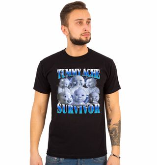 Obrázek 1 produktu Pánské tričko Niche Baby TikTok Meme Tummy Ache Survivor