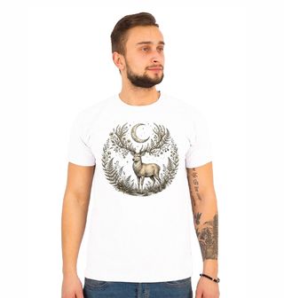 Obrázek 1 produktu Pánské tričko Lesní Jelen Pod Měsícem
