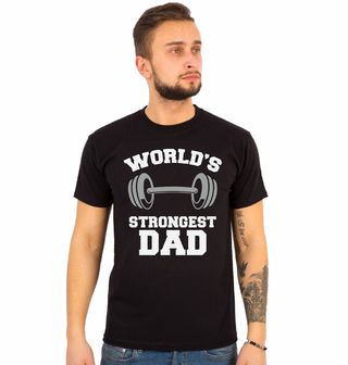 Obrázek 1 produktu Pánské tričko Nejsilnější Táta na Světě World’s Strongest Dad