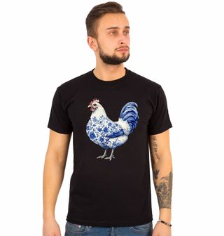 Obrázek 1 produktu Pánské tričko Modrá Folklórní Slepice