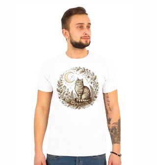 Obrázek 1 produktu Pánské tričko Mourovatá Kočka v Měsíční Zahradě