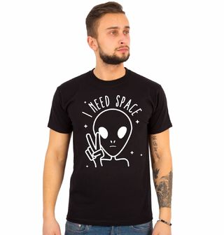 Obrázek 1 produktu Pánské tričko Mimozemšťan Alien I Need Space (Velikost: L)
