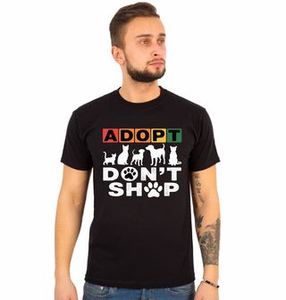 Obrázek 1 produktu Pánské tričko Adoptuj, nekupuj Adopt Don’t Shop
